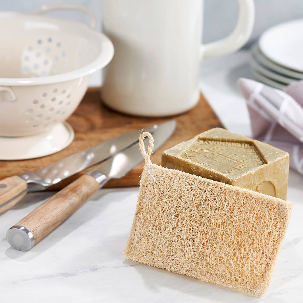 ecoLiving - Loofah Kitchen Sponge Scrubber