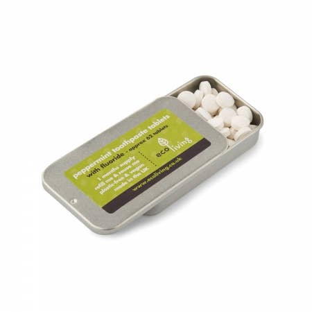 Toothpaste Tablets - TIN - Flouride Free - Peppermint