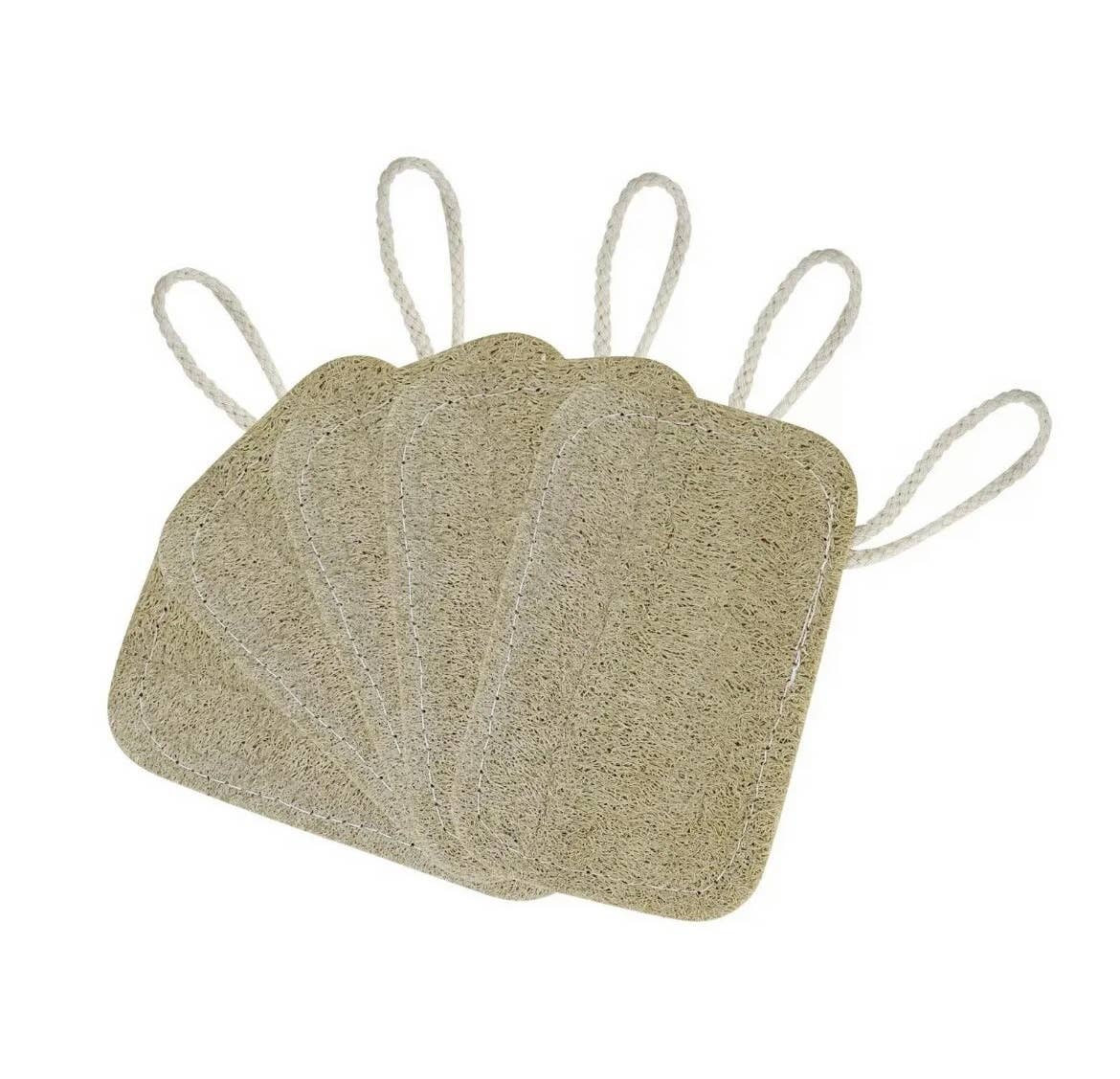 Loofah scouring pads