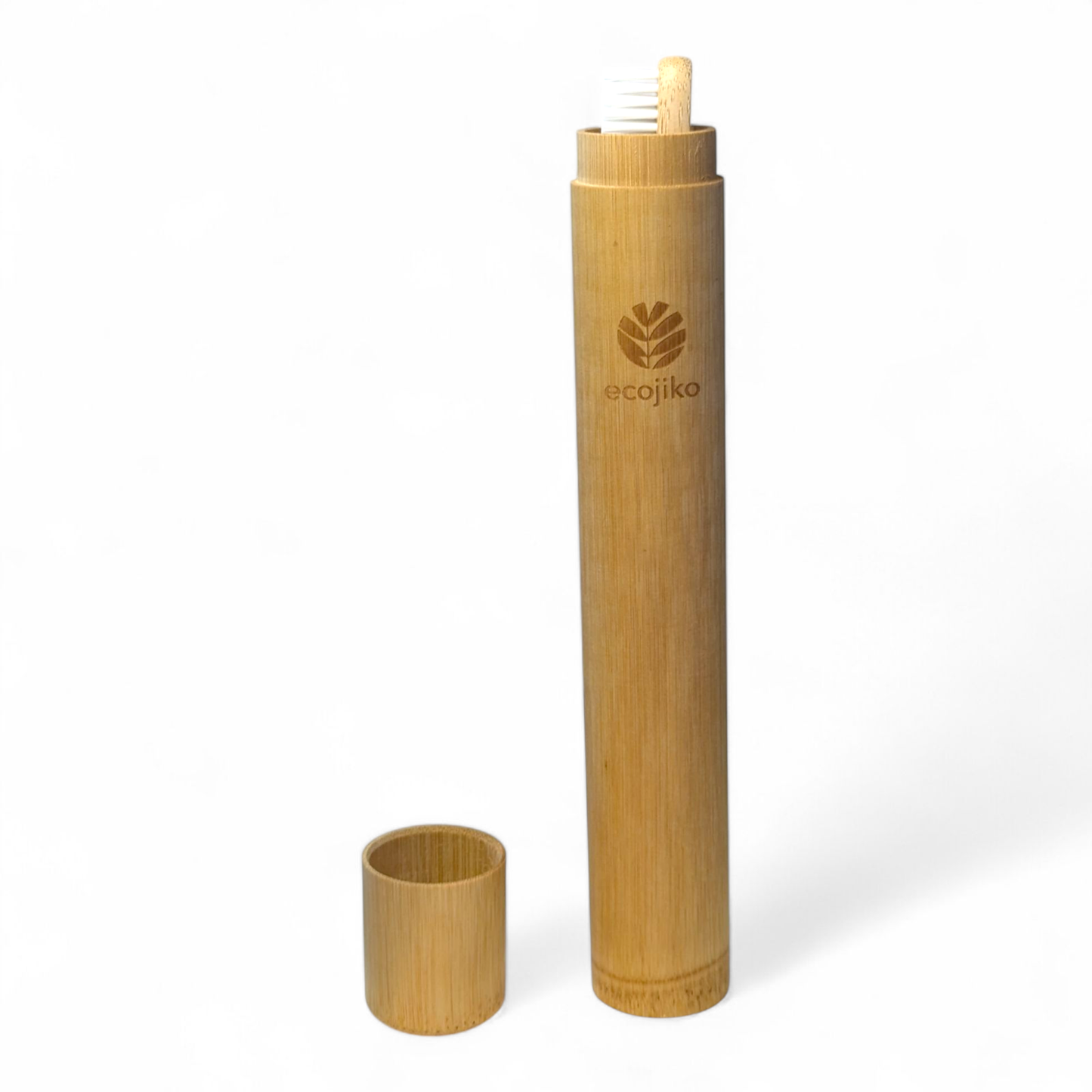 ecojiko - Bamboo Toothbrush Travel Holder | Adult Toothbrush Case