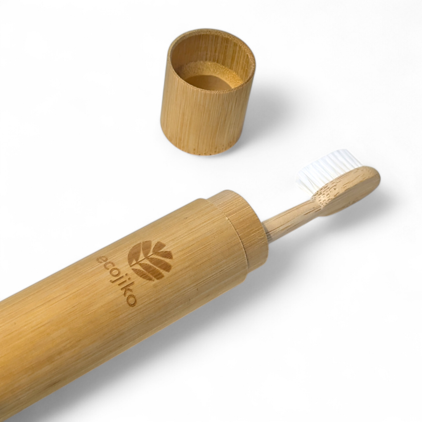 ecojiko - Bamboo Toothbrush Travel Holder | Adult Toothbrush Case