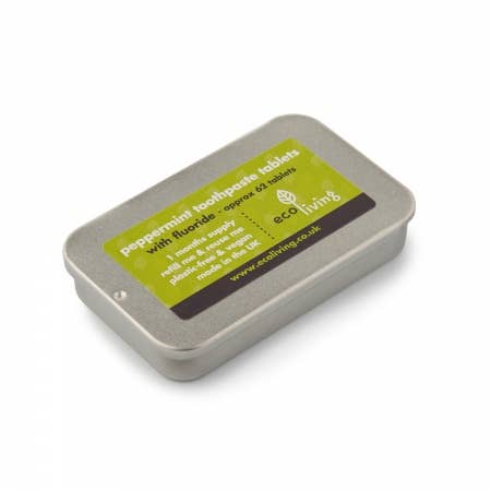 Toothpaste Tablets -   TIN - Flouride Free - Peppermint