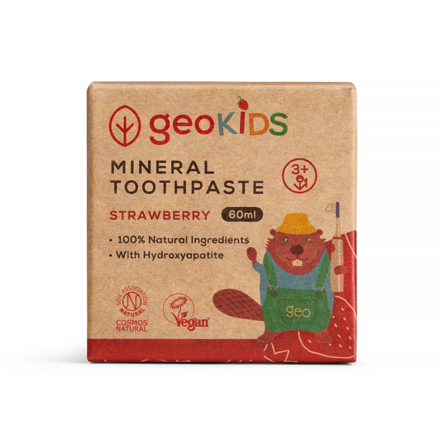 Georganics - NEW Geokids Mineral Toothpaste - Strawberry