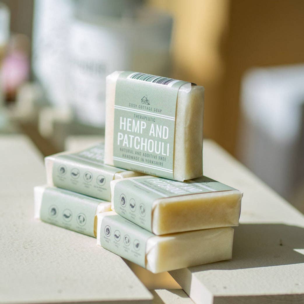 Handmade Hempseed & Patchouli Oil Soap: 55g Bar