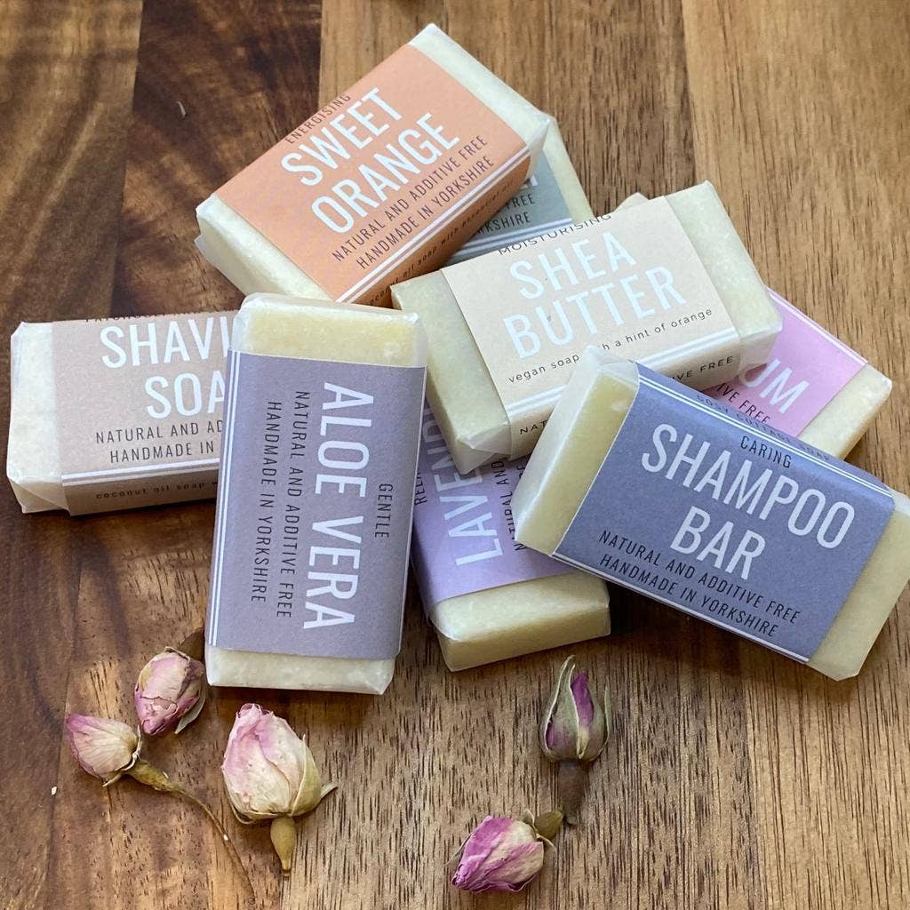 Cosy Cottage Soap - Guest & Travel Size 20g Soap, Shampoo & Shaving Bars