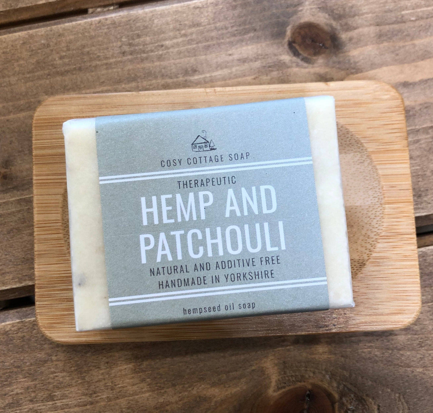 Handmade Hempseed & Patchouli Oil Soap: 55g Bar