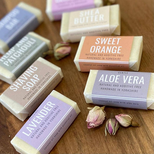 Cosy Cottage Soap - Guest & Travel Size 20g Soap, Shampoo & Shaving Bars